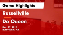 Russellville  vs De Queen  Game Highlights - Dec. 27, 2019