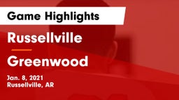 Russellville  vs Greenwood  Game Highlights - Jan. 8, 2021