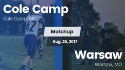 Matchup: Cole Camp High vs. Warsaw  2017