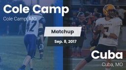Matchup: Cole Camp High vs. Cuba  2017
