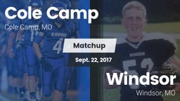 Matchup: Cole Camp High vs. Windsor  2017