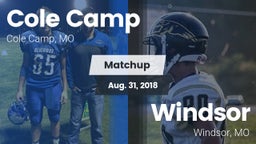 Matchup: Cole Camp High vs. Windsor  2018