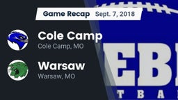 Recap: Cole Camp  vs. Warsaw  2018