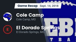 Recap: Cole Camp  vs. El Dorado Springs  2018