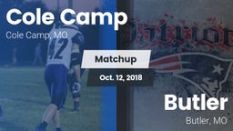 Matchup: Cole Camp High vs. Butler  2018