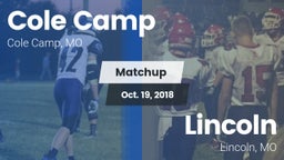 Matchup: Cole Camp High vs. Lincoln  2018