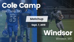 Matchup: Cole Camp High vs. Windsor  2019