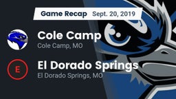 Recap: Cole Camp  vs. El Dorado Springs  2019