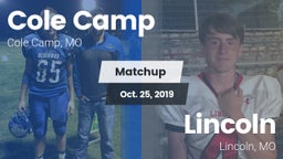 Matchup: Cole Camp High vs. Lincoln  2019