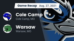 Recap: Cole Camp  vs. Warsaw  2021