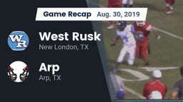 Recap: West Rusk  vs. Arp  2019
