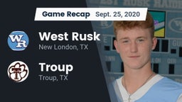 Recap: West Rusk  vs. Troup  2020