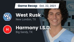 Recap: West Rusk  vs. Harmony I.S.D. 2021