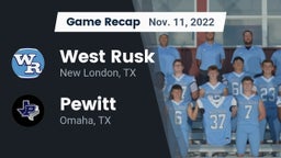 Recap: West Rusk  vs. Pewitt  2022