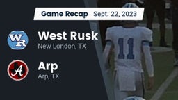 Recap: West Rusk  vs. Arp  2023