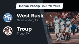 Recap: West Rusk  vs. Troup  2023