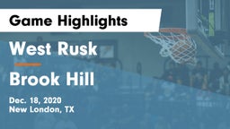 West Rusk  vs Brook Hill   Game Highlights - Dec. 18, 2020