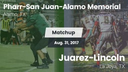 Matchup: PSJA Memorial vs. Juarez-Lincoln  2017