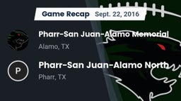 Recap: Pharr-San Juan-Alamo Memorial  vs. Pharr-San Juan-Alamo North  2016