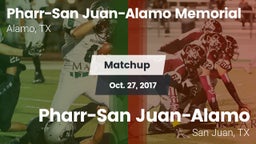 Matchup: PSJA Memorial vs. Pharr-San Juan-Alamo  2017