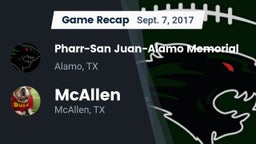 Recap: Pharr-San Juan-Alamo Memorial  vs. McAllen  2017