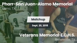 Matchup: PSJA Memorial vs. Veterans Memorial E.C.H.S. 2018