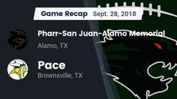 Recap: Pharr-San Juan-Alamo Memorial  vs. Pace  2018