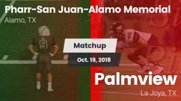 Matchup: PSJA Memorial vs. Palmview  2018