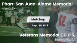 Matchup: PSJA Memorial vs. Veterans Memorial E.C.H.S. 2019