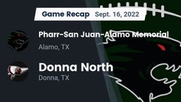 Recap: Pharr-San Juan-Alamo Memorial  vs. Donna North  2022