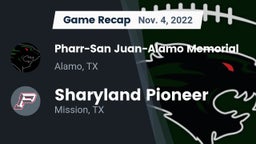 Recap: Pharr-San Juan-Alamo Memorial  vs. Sharyland Pioneer  2022