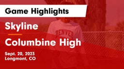 Skyline  vs Columbine High  Game Highlights - Sept. 20, 2023