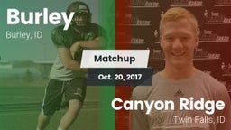 Matchup: Burley  vs. Canyon Ridge  2017