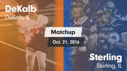 Matchup: DeKalb  vs. Sterling  2016