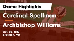 Cardinal Spellman  vs Archbishop Williams  Game Highlights - Oct. 28, 2020