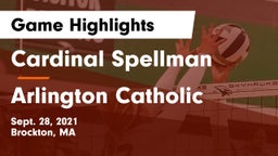 Cardinal Spellman  vs Arlington Catholic  Game Highlights - Sept. 28, 2021