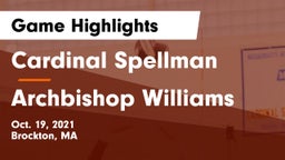Cardinal Spellman  vs Archbishop Williams  Game Highlights - Oct. 19, 2021