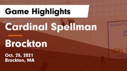 Cardinal Spellman  vs Brockton  Game Highlights - Oct. 25, 2021