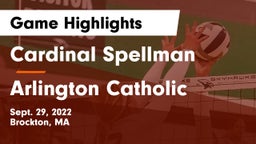 Cardinal Spellman  vs Arlington Catholic  Game Highlights - Sept. 29, 2022