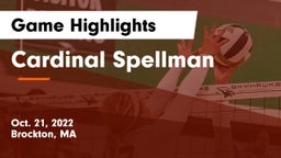 Cardinal Spellman  Game Highlights - Oct. 21, 2022