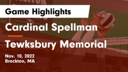 Cardinal Spellman  vs Tewksbury Memorial Game Highlights - Nov. 10, 2022