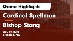 Cardinal Spellman  vs Bishop Stang  Game Highlights - Oct. 12, 2023