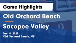 Old Orchard Beach  vs Sacopee Valley Game Highlights - Jan. 8, 2019