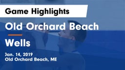 Old Orchard Beach  vs Wells  Game Highlights - Jan. 14, 2019