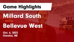 Millard South  vs Bellevue West  Game Highlights - Oct. 6, 2022