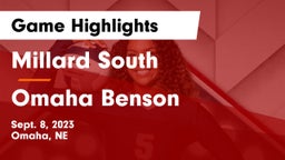 Millard South  vs Omaha Benson  Game Highlights - Sept. 8, 2023