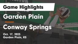 Garden Plain  vs Conway Springs  Game Highlights - Oct. 17, 2023