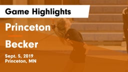 Princeton  vs Becker  Game Highlights - Sept. 5, 2019