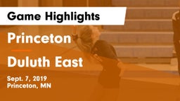 Princeton  vs Duluth East Game Highlights - Sept. 7, 2019