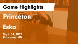 Princeton  vs Esko Game Highlights - Sept. 14, 2019